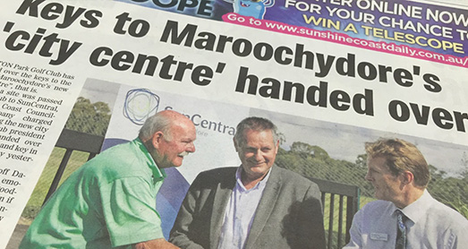 Keys to Maroochydore’s ‘city centre’ handed over